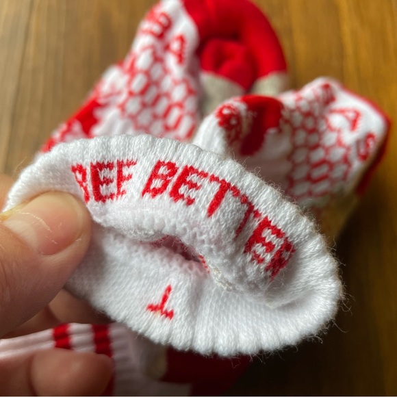 BOMBAS Socks Toddler Kid 4 PAIR Yellow Gripper Red White Crew NEW Kids Youth Boy - Picture 5 of 9